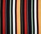 Black-Red-Multi Rayon Stripe Printed Challis Woven Fabric By the Yard